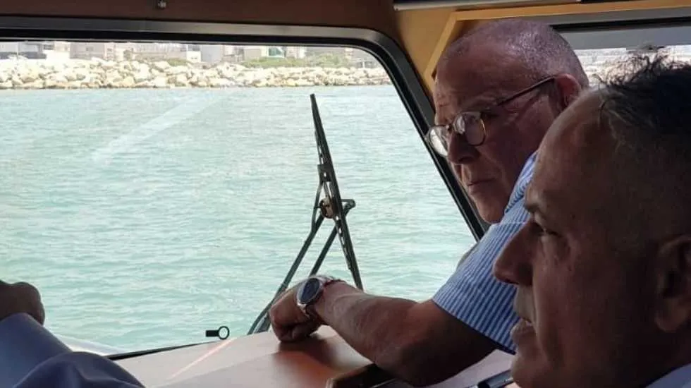 ארנון בר דוד, יו״ר ההסתדרות, בסיור מקצועי בנמל אשדוד 