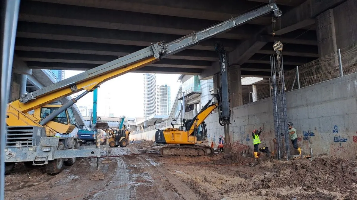 התקדמות משמעותית בפרויקט המסילה הרביעית באיילון