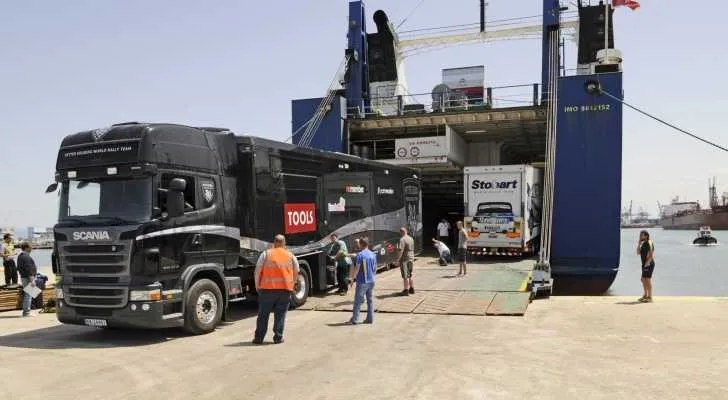 רכבי הראלי נפרקים בנמל. צילום: רפאל ונציאני