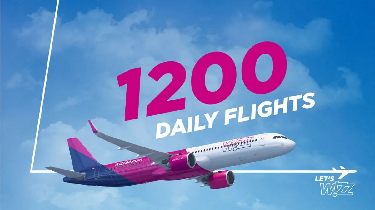 ציון דרך תפעולי: Wizz Air חצתה לראשונה את רף ה-1,200 טיסות ביום