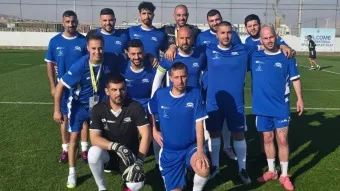 טורניר כדורגל במכביאדה בהשתתפות עובדי נמל המפרץ