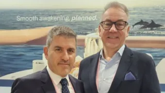 נורברט סטיקמה, מנהל המכירות הגלובלי של MSC Cruises ואייל אטיאס, מנכ''ל MSC Cruises בישראל