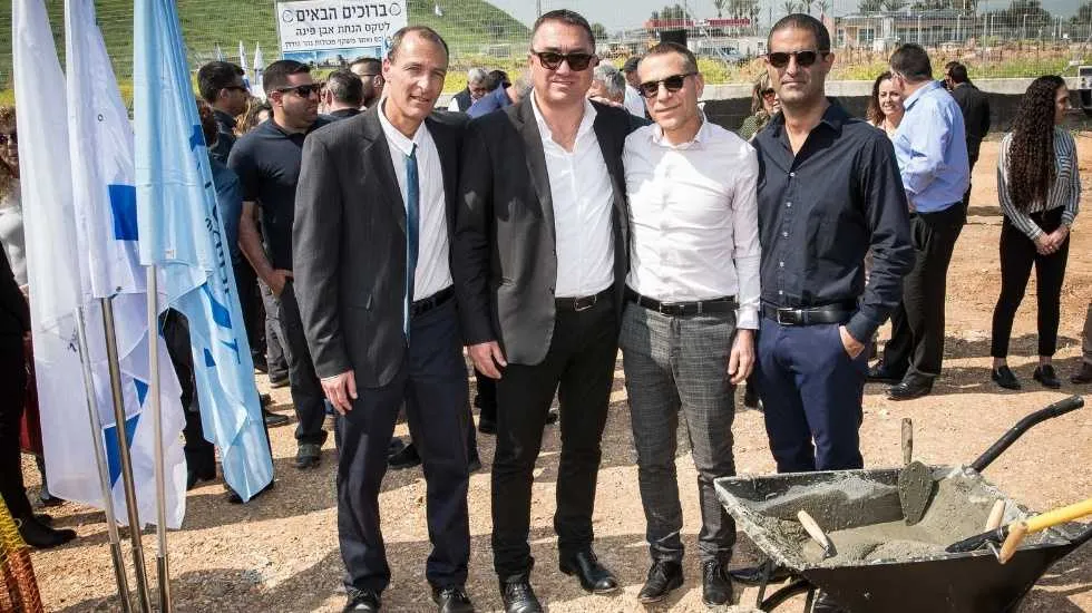 טקס הנחת אבן פינה לבית המכס ולאתר משקף המכולות 